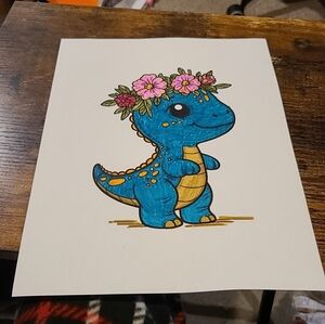 Colored dinosaur